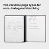 Rocketbook Fusion Reusable Undated Productivity Planner, Letter Size 8.5x11, Gray
