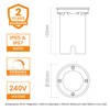 Pillar IP65 Marine Grade Stainless Steel GU10 Square Outdoor Decking