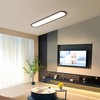 Ganeed Modern Linear Ceiling Lights,48W Dimmable LED Ceiling Lamp, High