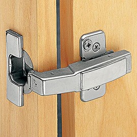 Blum Modern Clip-on Blind-Corner Hinges, Unfinished Metal, 35mm Cup