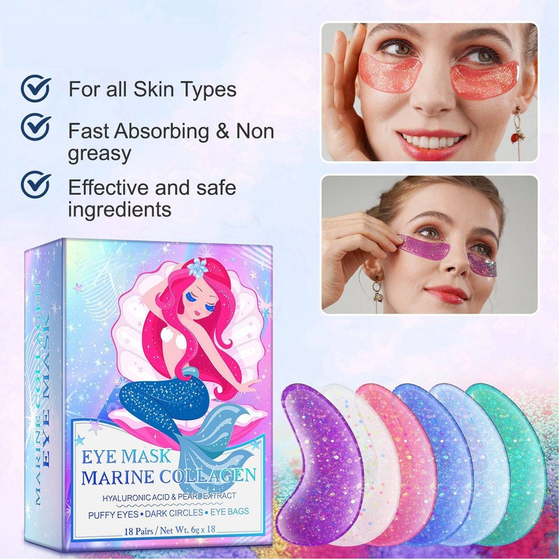 18 Pairs Collagen Under Eye Mask Moisturizing Dark Circles Removal