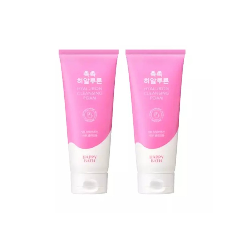 Happy Bath 해피바스 촉촉 히알루론 클렌징폼 200g 2개 Happy Bath