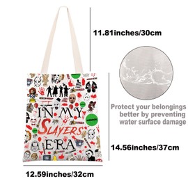 MYSOMY Horror Characters Tote Bag Pennywise & Michael & Chucky Gift Series Killer Shoulder Bag, Horror Green Uk