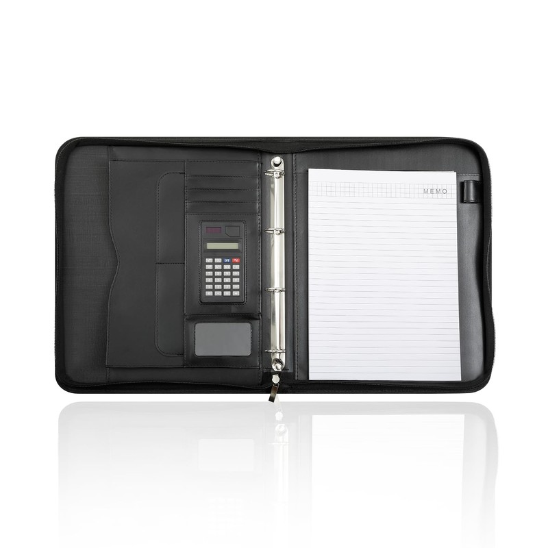 Arpan A4 Conference Folder with Handle Ringbinder Folio with Zipper
