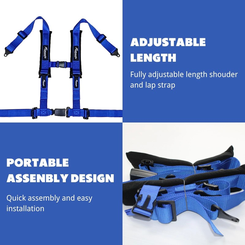 Indusafe 4 Point Seat Safety Belt Harness for Go Kart
