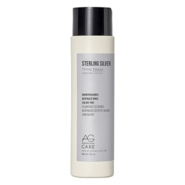 AG Care Sterling Silver Purple Toning Shampoo - Vegan Grey and Blonde Shampoo to Remove Brassiness and Yellow Tones, 10 Fl Oz