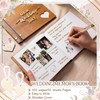 Rustic Wooden Wedding Guest Book Memory Book for Wedding Wooden