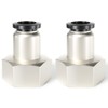 TAILONZ PNEUMATIC Female Straight 10mm Tube OD x 1/2 Inch