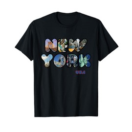 Statue of Liberty New York City NYC Skylines Souvenir T-Shirt