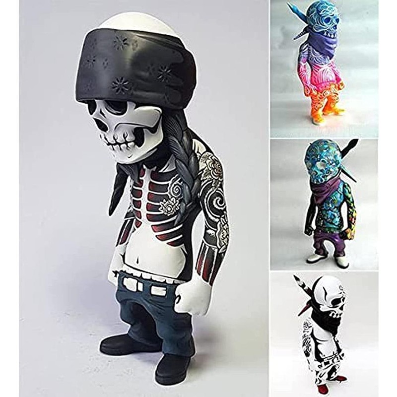 Hip Hop Commemorative Skeleton Ornaments Desktop Resin Crafts Gifts for