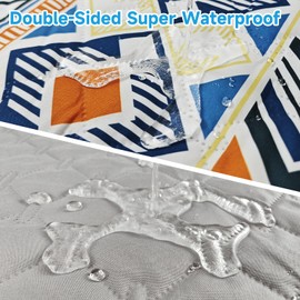 YOSEPATI 100% Double-Sided Waterproof Dog Blanket, Bohemian Dog Bed Cover Pet Blanket, Sofa Couch Furniture Protector for Puppy Cat Kids, Washable and Reversible (Blue Medallion, 208×132 cm)