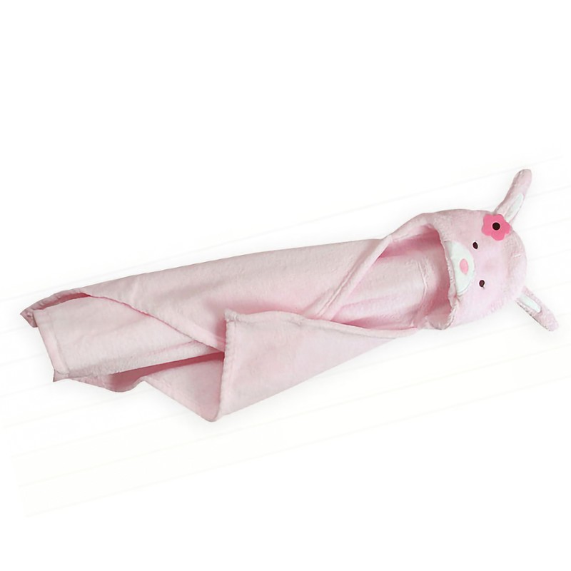 Kids Hooded Blanket Wearable Blanket Soft Cozy Coral Velvet Animal