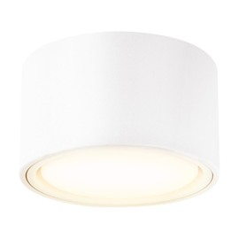 KYOTECH LED Surface-Mounted Light, White, Surface-Mounted Spotlight, Flat with 6 W LED GX53 230 V, Surface-Mounted Spotlight, Warm White, 3000 K, Surface-Mounted, Diameter 95 x 55 mm, Round Aluminium