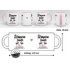 Berufe-Tasse Superheldin Wimperntante - Kaffee-Tasse mit Spruch/Arbeit/Job/Lustig/Geschenk-Idee - Innen &