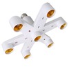8T8 E26/E27 7 in 1 Light Bulb Socket Splitter Adapter,