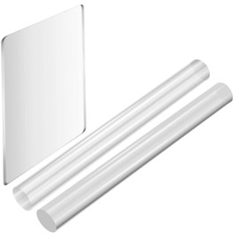 Hohopeti Durable Acrylic Clay Roller Board Kit Essential Tools for Sculpting Shaping and Carving Clay Solid and Hollow Rollers for DIY Art Projects