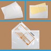 Coopaty 6" x 9" Adhesive Packing List Envelopes Clear Plastic