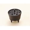 Iwachu 29206 Incense Burner, Petals, Black, Product Size: Φ3.3 x