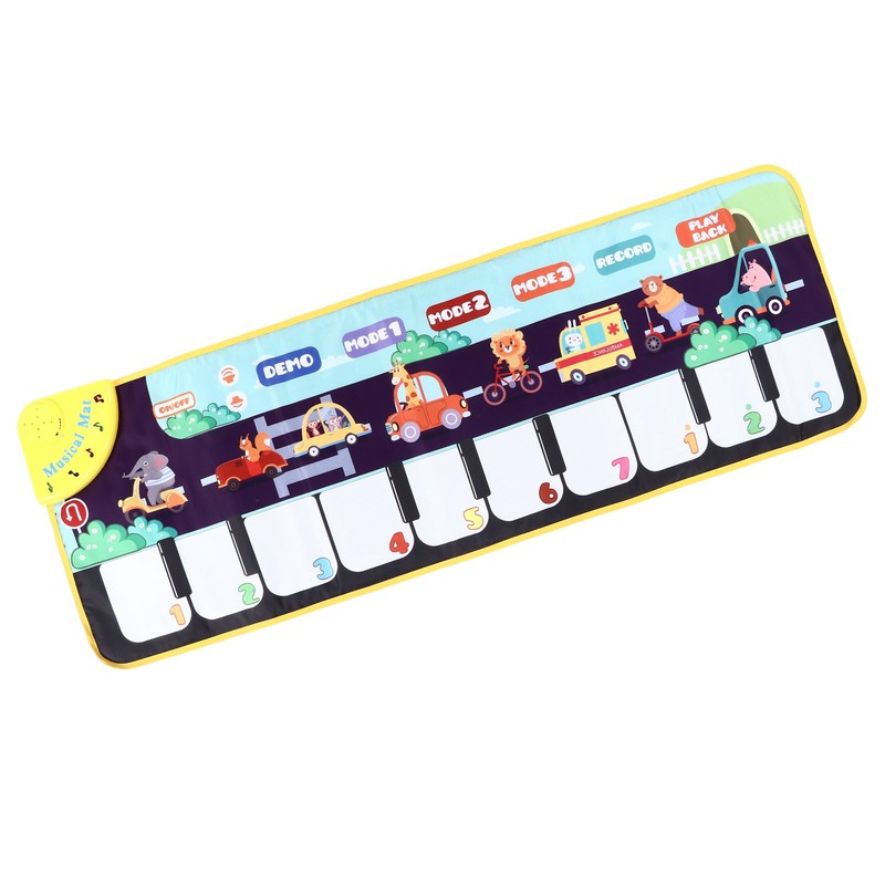 Children Musical Mat Animal Pattern Musical Keyboard Mat Early Learning