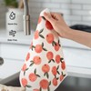RECYCO Swedish Dishcloths for Kitchen | 4 Pack Peachy Leaves
