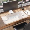 Smead Desk Pad, Vegan Leather Desk Mat with Non-Slip Faux