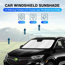 KUST Windshield Sun Shade for Buick Encore GX Accessories 2020-2024 2025 Sunshade Window Sun Visor Protector Foldable Blocks UV Rays Keep Your Car Cooler