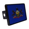 Pennsylvania State Flag Trailer Hitch Cover Plug PA