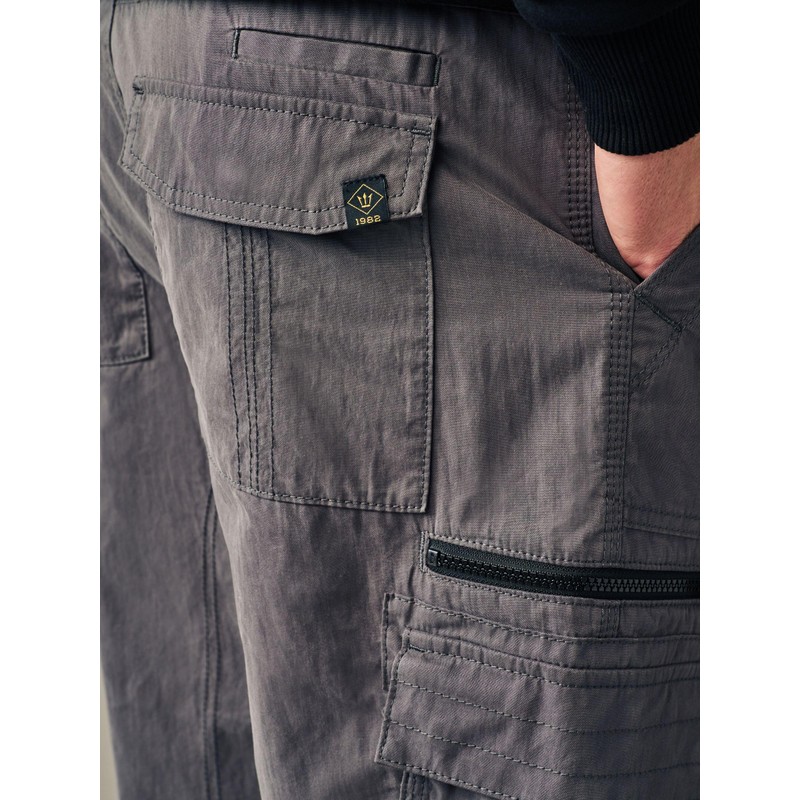 NEXT Long Cargo Shorts with Belt, gray, 44