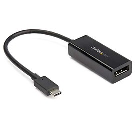 StarTech.com USB C to DisplayPort Adapter - 8K/5K/4K USB Type C to DP 1.4 Alt Mode Video Converter - HBR3/DSC/HDR - 8K 60Hz Thunderbolt 3 Compatible DisplayPort Monitor Display Adapter (CDP2DP14B)