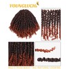 10 Inches 7 Packs Pre Looped Pretwisted Passion Twist Crochet