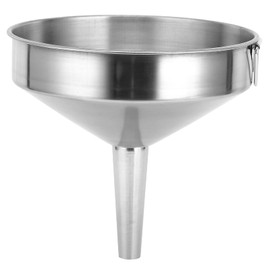 Stainless Steel Funnel, Large Food Grade Thickened Kitchen Funnel for Kitchen Use Filling Bottles Flask Cooking(15cm)