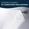 HammerHead Showers Solid Metal 8 Inch Square Rainfall Shower Head,