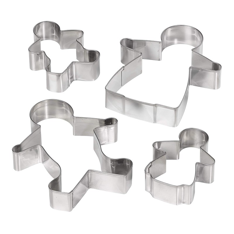 Tala Stainless Steel Gingerbread Family Cutters