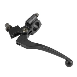 Clutch Lever, Aluminum 22mm 7/8 inch Handlebar Folding Clutch Lever with Perch, Clutch Lever Frame Clamp Bracket for 50CC - 125CC Dirt Pit Bike (Black)