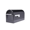 Architectural Mailboxes 7900-7B-SR-10 Boulder Postmount Mailbox, Large, Black