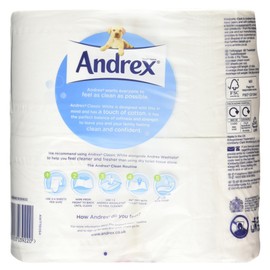 Andrex Classic White Toilet Tissue 4 Rolls