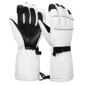 BLUEVER Ski Gloves, Waterproof Windproof Winter Gloves, Touchscreen Thermal Men Women Adults Ski Gloves for Cycling, Running, Climbing, Hiking, Outdoor Sports