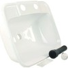 JR Products 95351 Molded Lavatory Sink - White