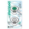 Steripod Protector de cepillo de dientes con clip, azul transparente