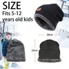 CheChury Kids Knitted Beanie Hat Circle Scarf and Gloves Set