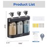 YWEHS Shampoo Dispenser for Shower Wall Mounted, Shower Soap Dispenser