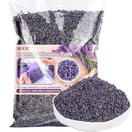 Sukh 3oz Lavender Dried Lavender - Lavender Buds Sachets for Drawers and Closets Lavender Flowers Sachet Bags Fresh Scents Lavender Sachet Bags Dried Flowers for Patry Birthday Bridal Shower Bulk