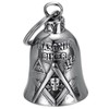 BOBIJOO JEWELRY - Clochette Moto Franc-maçon Biker Porte-Bonheur Acier Stainless