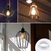 DiCUNO E26 Lamp Shade Rings, White Light Socket Shade Ring,