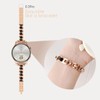LYSANDRA Slim Gold Bands Adjustable Metal Chain Bracelet Strap Compatible