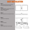 Facon 6 Pack LED RV Pancake Light Square Ceiling Dome