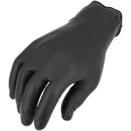 Black Nitrile Disposable Gloves, Powder-Free, Textured Fingertips, Professional Grade for Jewelry Handling