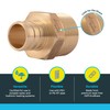 SharkBite 3/4 Inch Crimp MNPT Male Adapter, Brass Plumbing Fitting,