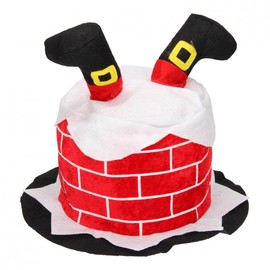 RMS Santa Stuck In The Chimney Novelty Festive Hat