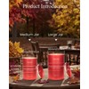 M&SENSE Baked Apple Scented Candles Large, Natural Soy Candles 21.2oz
